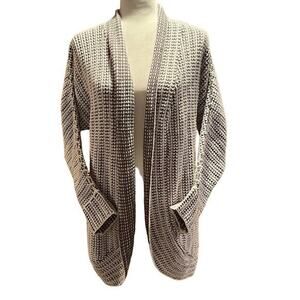 PINK‎ ROSE: Gray Long Sleeve Open Sweater Cardigan Small (H-180)